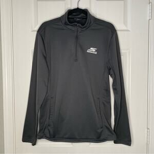 SKECHERS Mens Quarter Zip Pullover Kangaroo Pocket Stretch Sweatshirt Size Large